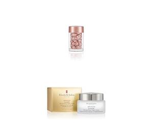 Elizabeth Arden Retinol + HPR, Cápsulas de Sérum de Ceramidas y Retinol de Alta Eficacia, 30 Cápsulas + Advanced Ceramide, Crema Antiedad con Ceramidas y Extracto de Edelweiss, de Noche, 50 ml