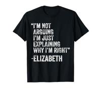 Elizabeth Cita Divertida Cumpleaños Personalizado Nombre Idea Ingeniero Camiseta