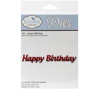 Elizabeth Craft Designs EC783 - Troquel de metal con texto "Happy Birthday"