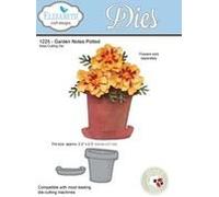 Elizabeth Craft Designs - Notas de jardín Maceta Troqueles, Gris