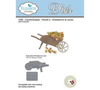 Elizabeth Craft diseños de la Carretilla y Hojas Morir, Metal, Gris, 21,3 x 13,7 x 0,2 cm