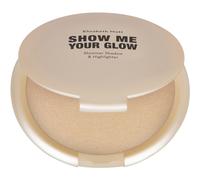 Elizabeth Mott Mustrame tu sombra de brillo brillante y maquillaje de resaltadores - maquillaje de brillo de cara natural - sin crueldad y sin parab