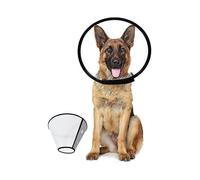 Elizabethan Cone Adjustable Pet Dog Cone Collar Soft Edge Neck Cone for Various Dogs After Surgery Anti-bite Lick Wound Healing Safety Plastic