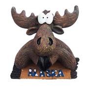 Elk Alaska Animales Pet Imán 3D Nevera Resina Regalo Turístico Imán Chino Hecho a mano Artesanía Hogar y Cocina Decoración Carta Refrigerador Etiqueta Magnética (Alce)