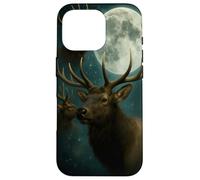 Elk Howling at the Moon - Funny Elk Hunting Man Mujeres Carcasa para iPhone 16 Pro
