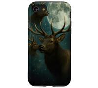 Elk Howling at the Moon - Funny Elk Hunting Man Mujeres Carcasa para iPhone SE (2020) / 7 / 8