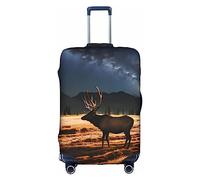 Elk In The Meadow - Funda para equipaje lavable, resistente a los arañazos, para equipaje de 18 a 32 pulgadas, Blanco, M