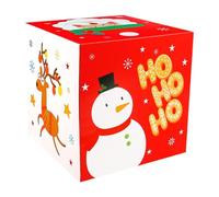 Elk Santa Claus Christmas Candy Box | 25cm Holiday Treat Packaging Box With Lid | Christmas Themed Box For Kids, Boys, And Girls | Ideal For Holiday Favors And Decorations