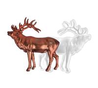 Elk Silicone Resin Mold - Resins Casting Elk Wall Mount | Resin Casting Wall Art Decor Silicone Mold, DIY Crafting Epoxy Resins Crafts, For Christmas, Thanksgiving, Winter Parties