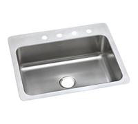 Elkay DSESR127222 Dayton Elite 20 Gauge Stainless Steel Single Bowl Dual/Universal Mount Kitchen Sink, 27 x 22 x 8.0625 by Elkay
