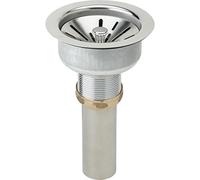 Elkay LK335 Tipo 316 Drenaje de Acero Inoxidable con Cesta coladora, Junta de Goma y Cordal, Cromo, 3.5