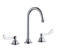 Elkay LK800GN05T4 1.5 GPM Montaje de doble manija de doble manija de manja con manijas de metal - Chrome