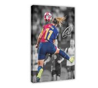 ELKPDOE Alexia Putellas - Póster de 3 cuadros de fútbol en lienzo, decoración de pared, pinturas para sala de estar, dormitorio, marco de decoración de 30 x 45 cm