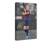 ELKPDOE Alexia Putellas - Póster de 5 balones de fútbol, decoración de dormitorio, paisaje, oficina, habitación, marco de regalo: 30 x 45 cm
