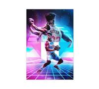 ELKPDOE Jimmy Butler 2 pósteres de baloncesto en lienzo para decoración de dormitorio, paisaje, oficina, habitación, regalo, sin marco: 30 x 45 cm