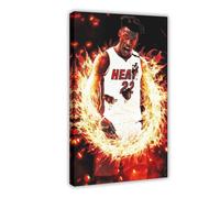 ELKPDOE Jimmy Butler - Póster de baloncesto con 4 pósteres de lona para decoración de dormitorio, oficina, habitación, marco de regalo: 50 x 75 cm