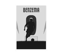 ELKPDOE Karim Benzema - Póster de lona de fútbol americano para decoración de dormitorio, paisaje, oficina, habitación, regalo, sin marco: 40 x 60 cm
