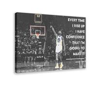 ELKPDOE Póster artístico de baloncesto de Stephen Curry 1 póster en lienzo para decoración de dormitorio, oficina, habitación, marco de regalo: 60 x 90 cm