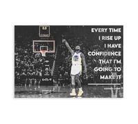 ELKPDOE Póster artístico de baloncesto de Stephen Curry 1 póster en lienzo para decoración de pared, pinturas para sala de estar, dormitorio, sin marco: 60 x 90 cm