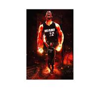ELKPDOE Póster de baloncesto de Jimmy Butler 5 en lienzo, decoración de dormitorio, paisaje, oficina, habitación, regalo, sin marco: 60 x 90 cm