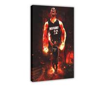 ELKPDOE Póster de baloncesto de Jimmy Butler con 5 pósteres de lona para decoración de dormitorio, oficina, habitación, marco de regalo: 30 x 45 cm