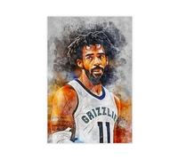 ELKPDOE Póster de baloncesto de Mike Conley Jr 2, lienzo decorativo para pared, pinturas para sala de estar, dormitorio, decoración sin marco: 60 x 90 cm