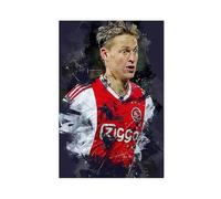 ELKPDOE Póster de Frenkie De Jong con diseño de fútbol, lienzo para decoración de pared, pinturas para sala de estar, dormitorio, sin marco: 40 x 60 cm