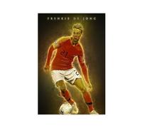 ELKPDOE Póster de Frenkie De Jong con diseño de fútbol, lienzo para decoración de pared, pinturas para sala de estar, dormitorio, sin marco: 40 x 60 cm