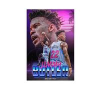 ELKPDOE Póster de Jimmy Butler en lienzo de baloncesto para decoración de pared, pinturas para sala de estar, dormitorio, sin marco: 40 x 60 cm
