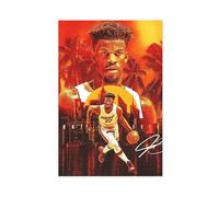 ELKPDOE Póster de Jimmy Butler en lienzo de baloncesto para decoración de pared, pinturas para sala de estar, dormitorio, sin marco: 30 x 45 cm