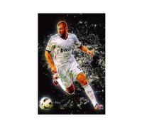 ELKPDOE Póster de jugador de fútbol Karim Benzema en lienzo, decoración de dormitorio, paisaje, oficina, habitación, regalo, sin marco: 50 x 75 cm