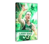 ELKPDOE Póster de Larry Bird, lienzo de baloncesto, decoración de dormitorio, paisaje, oficina, habitación, marco de regalo: 40 x 60 cm