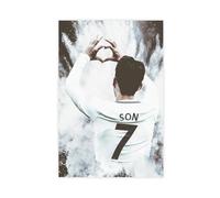 ELKPDOE Póster de Son Heung Min con diseño de fútbol, lienzo para decoración de dormitorio, paisaje, oficina, habitación, regalo, sin marco: 40 x 60 cm