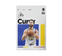 ELKPDOE Póster de Stephen Curry de baloncesto, 1 lienzo, decoración de pared, pinturas para sala de estar, dormitorio, decoración sin marco: 60 x 90 cm