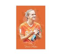 ELKPDOE Póster de Vivianne Miedema con diseño de jugador de fútbol, lienzo artístico, decoración de dormitorio, paisaje, oficina, habitación, regalo, sin marco: 40 x 60 cm