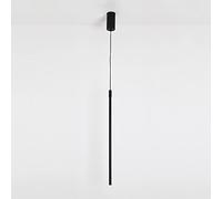 Elksdut Focos de Techo LED Lámpara empotrable pequeña Negra Lámpara Colgante Moderna Lámpara Colgante de Tubo Largo Creativo nórdico Luz cilíndrica de 7W para Isla de Cocina Lámparas