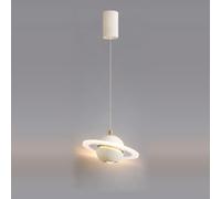 Elksdut Lámpara colgante LED moderna de 7,9 pulgadas, lámpara de techo colgante Planet