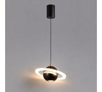 Elksdut Lámpara colgante LED moderna de 7,9 pulgadas, lámpara de techo colgante Planet