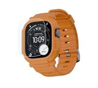elkson Funda para Apple Watch Ultra 2/1 de 49 mm, Protector de Pantalla de Vidrio Templado, Quattro Pro Series Resistente para iWatch Correa de Parachoques, Cubierta Protectora Duradera de Grado