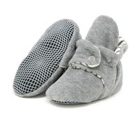 Ella Bonna Mini botines de forro polar con parte inferior antideslizante | Flexible | para bebés y niñas, gris (gris), 18-24 Meses