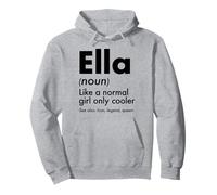 Ella como Una Chica Normal Solo Cooler Queen Nombre Sudadera con Capucha