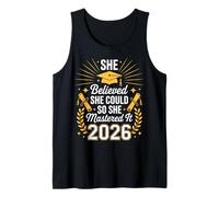 Ella creía Que podía, así Que lo dominó Graduado 2026 Camiseta sin Mangas