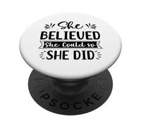 Ella creía Que podía así Que lo Hizo PopSockets PopGrip Adhesivo