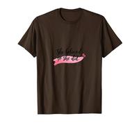 Ella creía Que sí, inspiraba el empoderamiento de Las Mujeres Camiseta, Hombre, Marrón, S