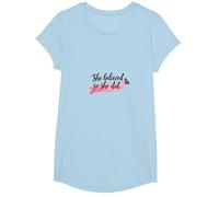 Ella creía Que sí, inspiraba el empoderamiento de Las Mujeres Camiseta, Niñas, Azul Bebé, Mediano