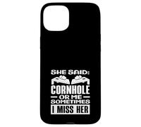 Ella Dijo Cornhole o yo, extraño a su Jugador de Cornhole Carcasa para iPhone 15 Plus