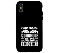 Ella Dijo Cornhole o yo, extraño a su Jugador de Cornhole Carcasa para iPhone X/XS