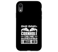 Ella Dijo Cornhole o yo, extraño a su Jugador de Cornhole Carcasa para iPhone XR