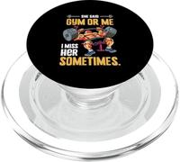 Ella Dijo Que en el Gimnasio o en mí Echo de Menos su Divertido Culturismo PopSockets PopGrip para MagSafe