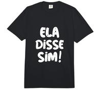 Ella Dijo Que sí en portugués prometido Compromiso ELA disse sim Comfort Colors Adult Heavyweight T-Shirt